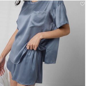 Lunya washable silk tee short pajama set